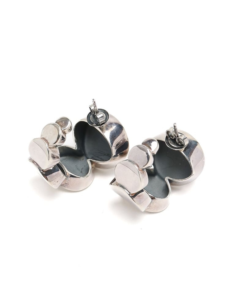 Bottega Veneta Silver Hoop Earrings