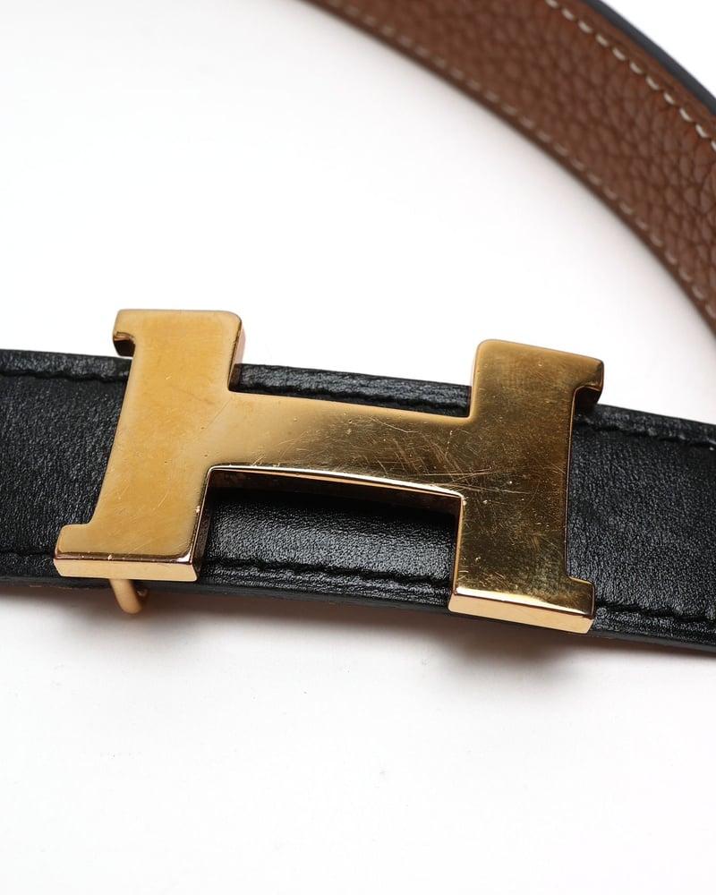 Hermès H Reversible Belt, Size 75