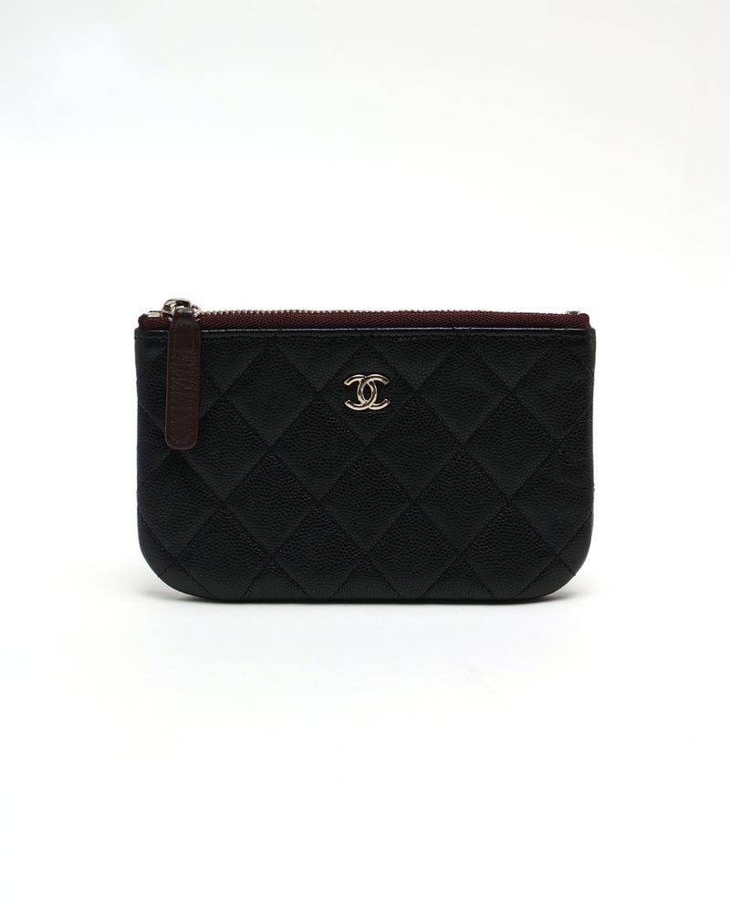 Chanel Coco Mark Caviar Mini Pouch