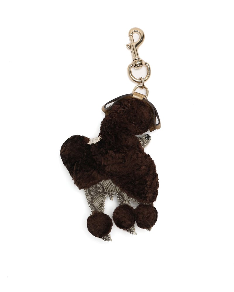 Gucci GG Supreme Lulu French Poodle Bag Charm