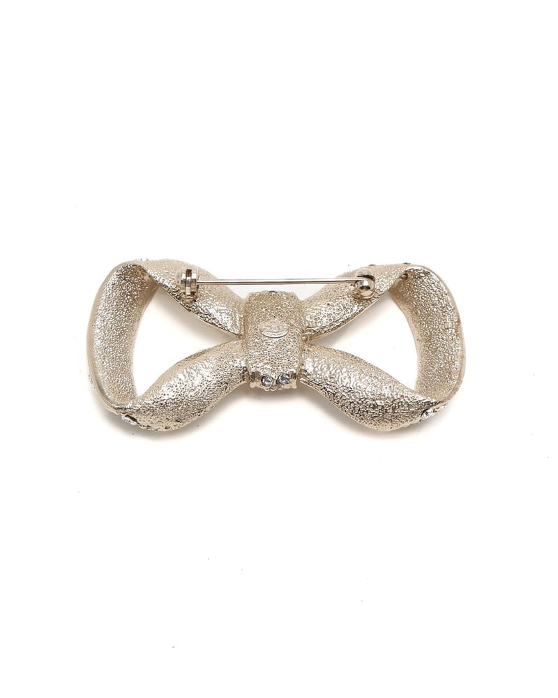 Chanel Bow Rhinestone Brooch