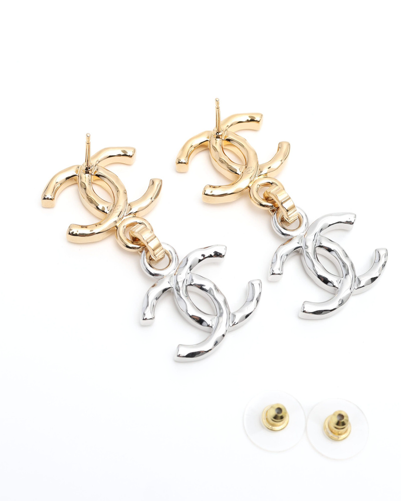 Chanel Coco Mark Dangling Earrings