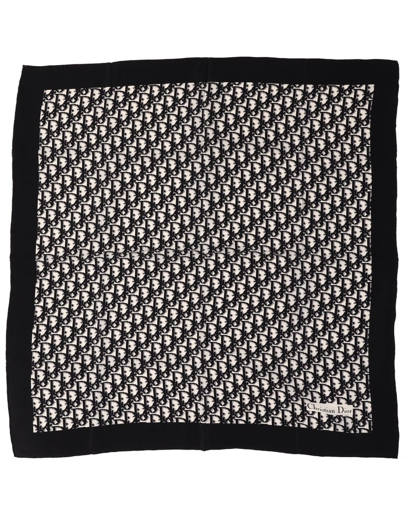 Christian Dior 75 Trotter Silk Scarf
