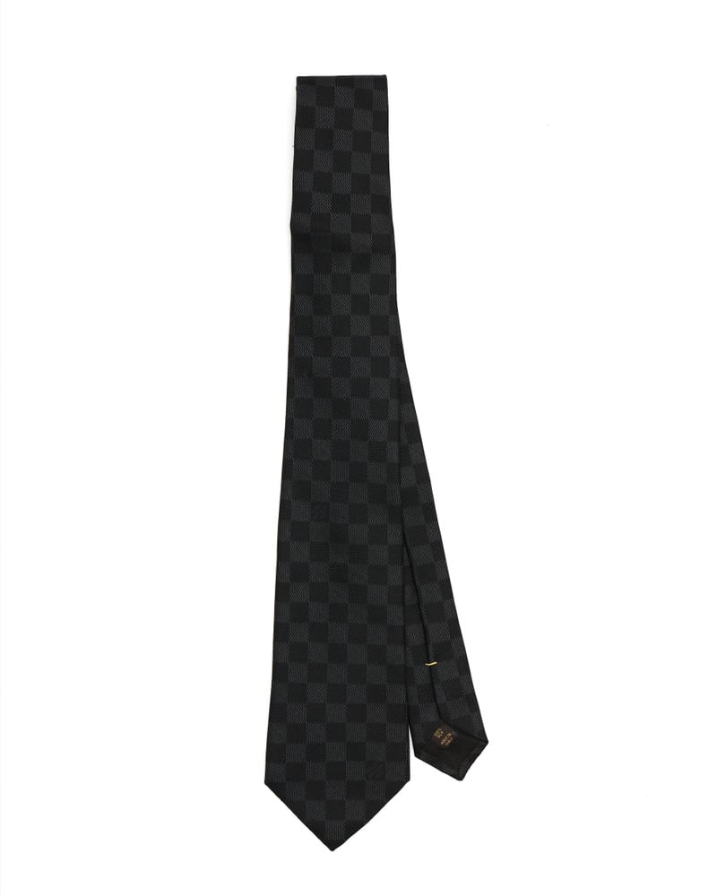 Louis Vuitton Damier Classique Silk Tie