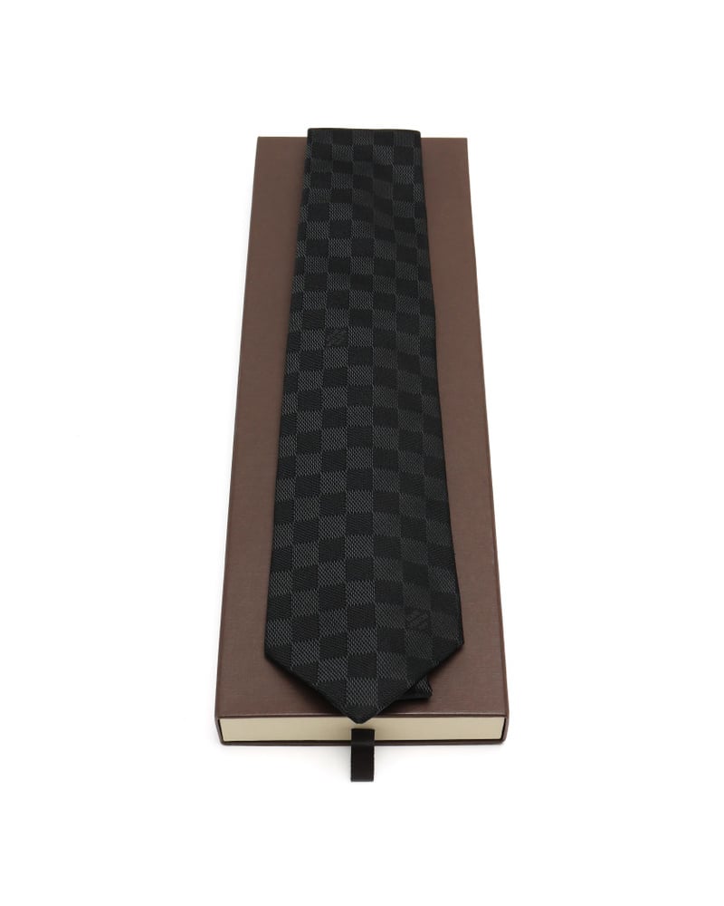Louis Vuitton Damier Classique Silk Tie