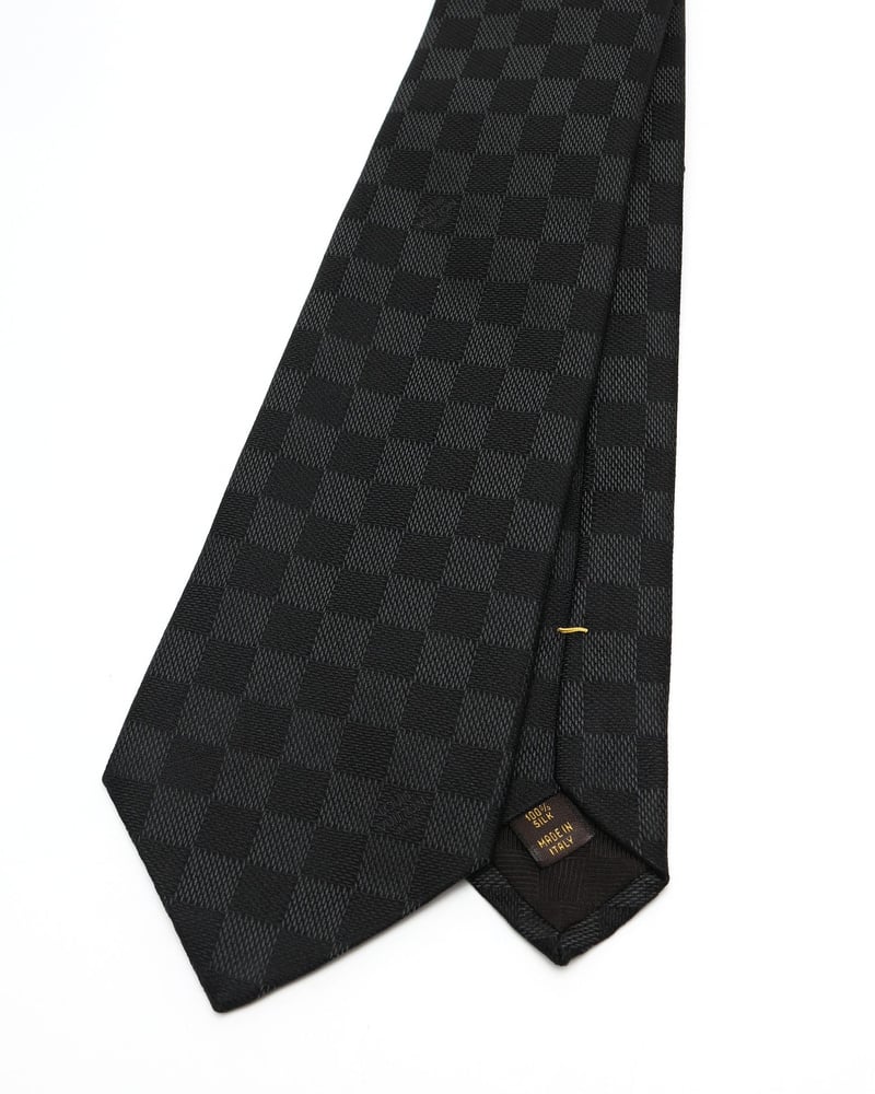 Louis Vuitton Damier Classique Silk Tie