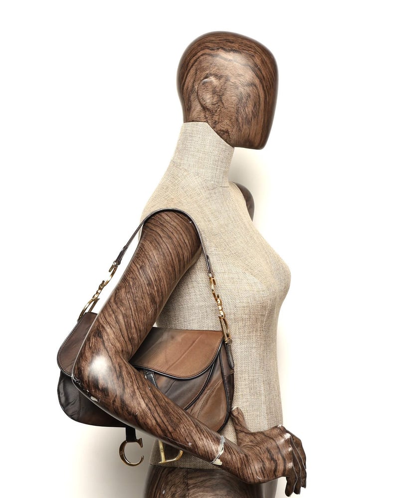 Christian Dior Printed Nylon Double Saddle Bag