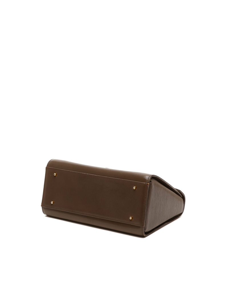 Valentino Taupe Top Handle Bag