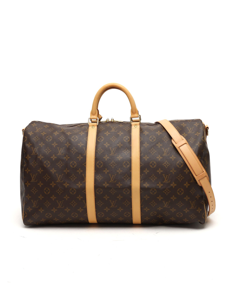 Louis Vuitton Monogram Keepall Bandoulière 55 Weekend Bag