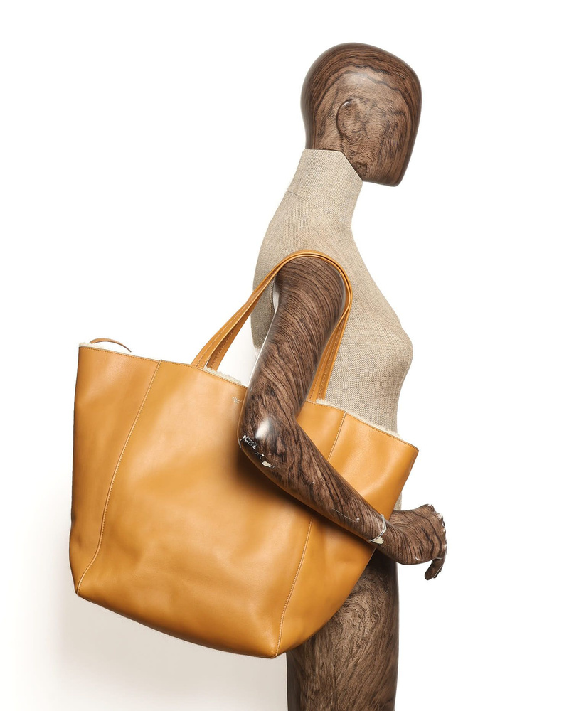 Céline Cabas Phantom Shearling Tote Bag
