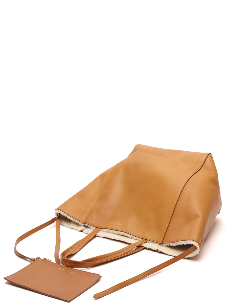 Céline Cabas Phantom Shearling Tote Bag