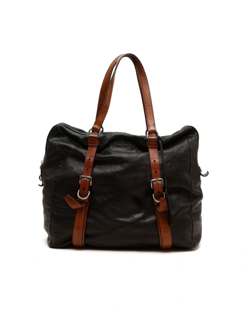 Prada Glace Calf Folding Tote Bag