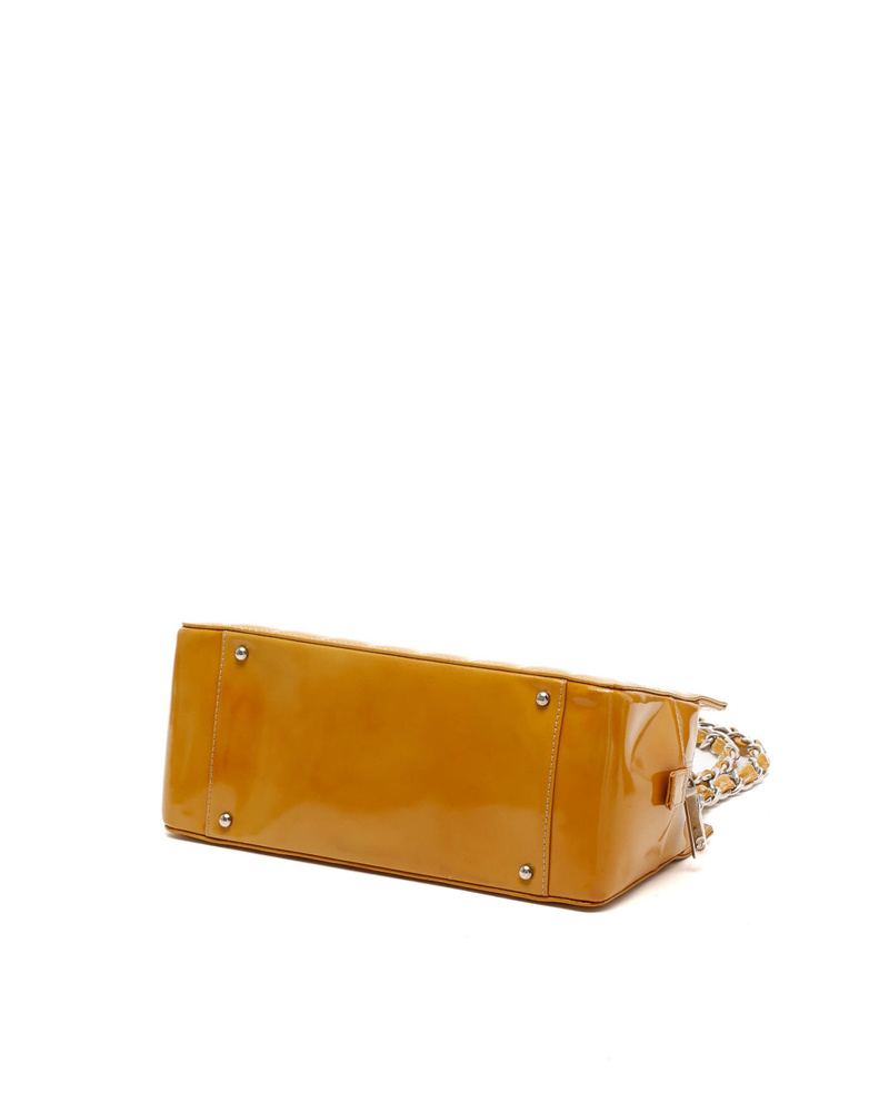 Chanel CC Chocolate Bar Patent Bag