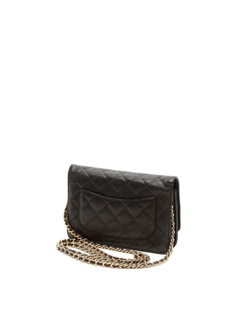 Chanel Caviar Wallet On Chain Bag