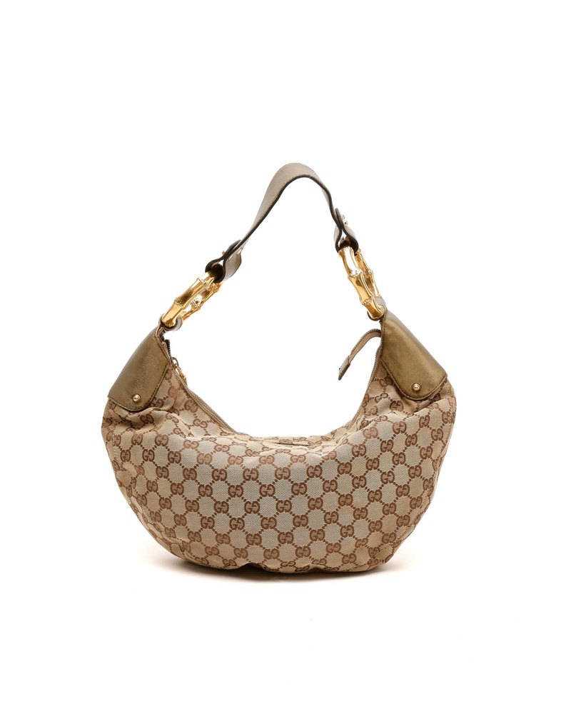 Gucci GG Bamboo Hobo Bag