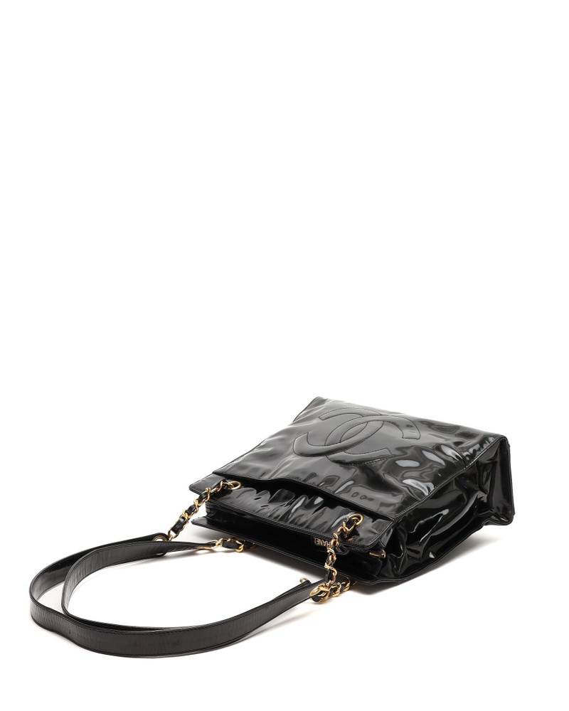 Chanel CC Patent Tote Bag