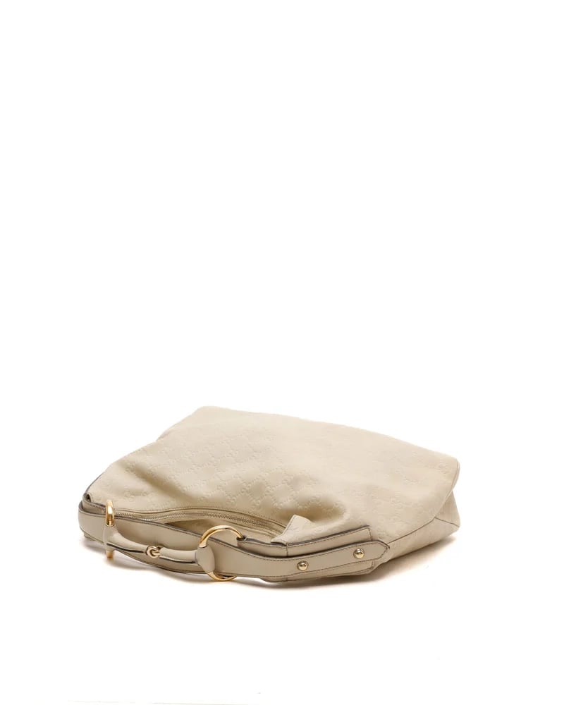 Gucci Guccissima Horsebit Hobo Bag