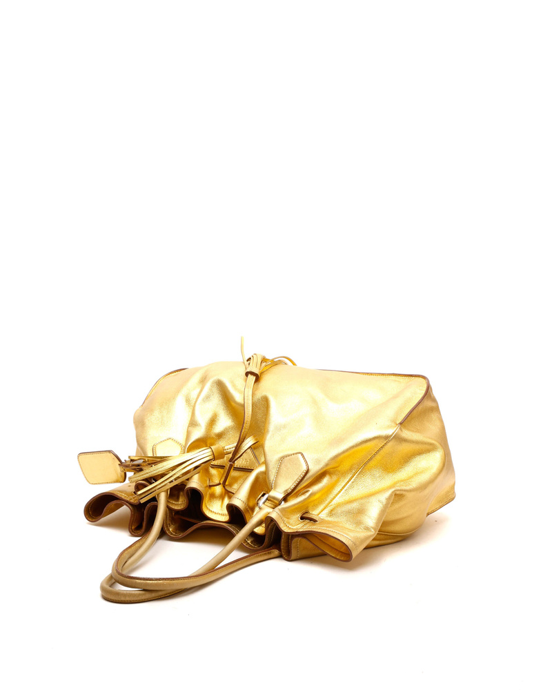 Prada Drawstring Nappa Tassel Tote Bag