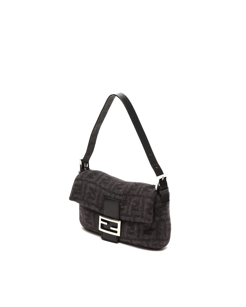 Fendi Zucca Baguette Wool Bag