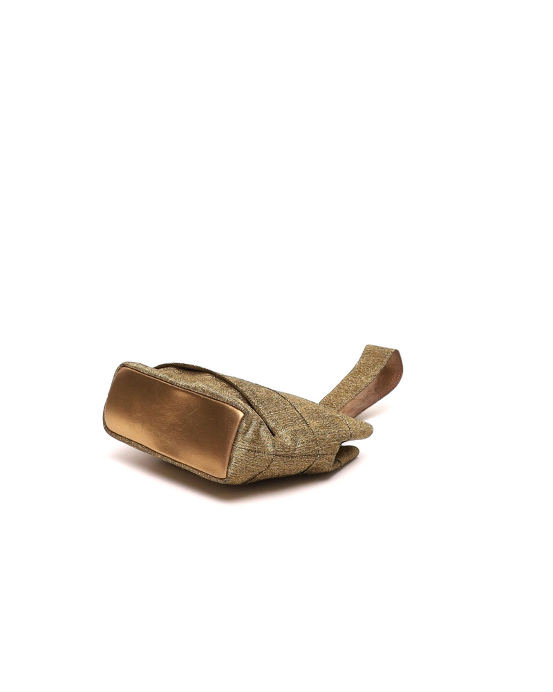 FERRAGAMO Mini Metallic Vara Bag