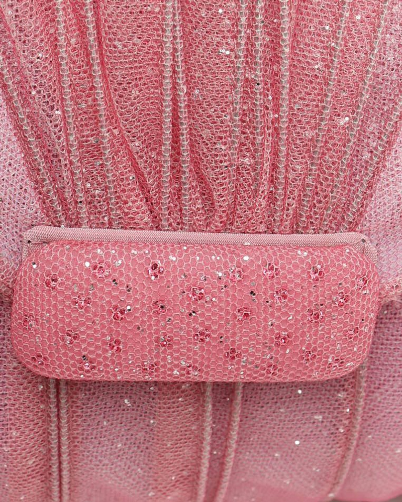 Giorgio Armani Starlit-Sky Tulle Evening Shoulder Bag