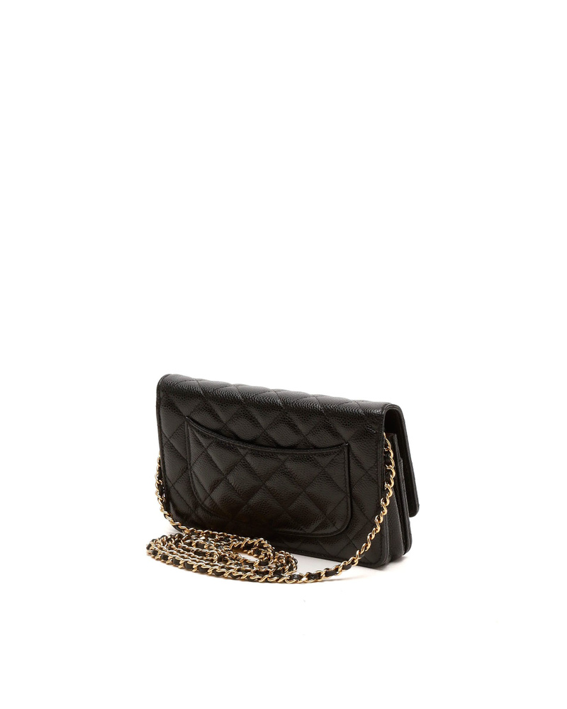 Chanel Classic Caviar Wallet On Chain Bag