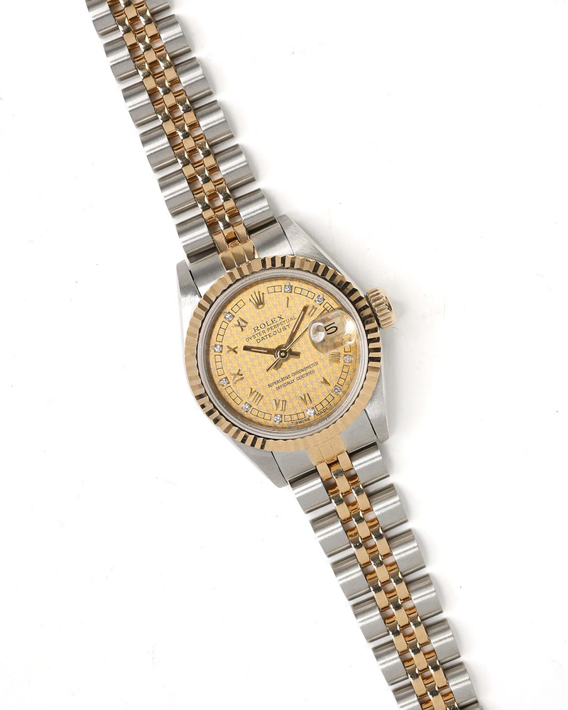 Rolex Lady Datejust 26mm Rare Houndstooth Dial 1993 Watch