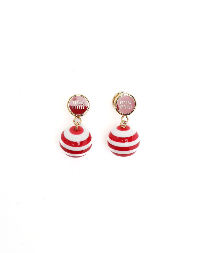 Miu Miu Logo Earrings