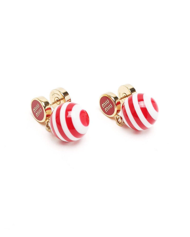 Miu Miu Logo Earrings
