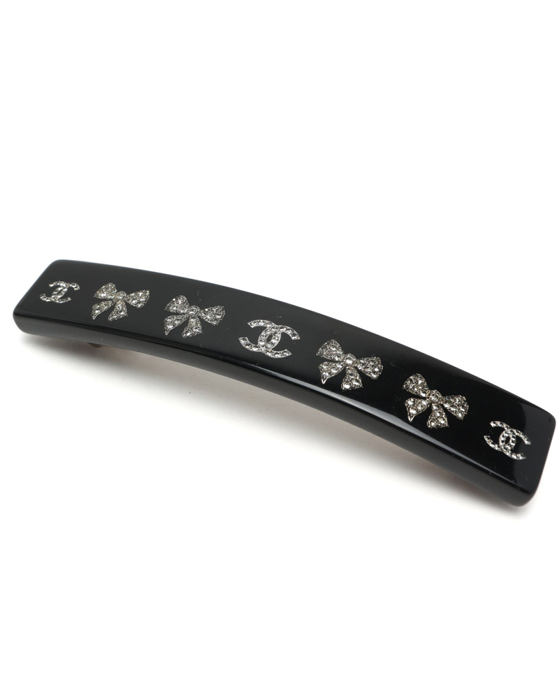 Chanel Coco Mark Rhinestone Hair Clip