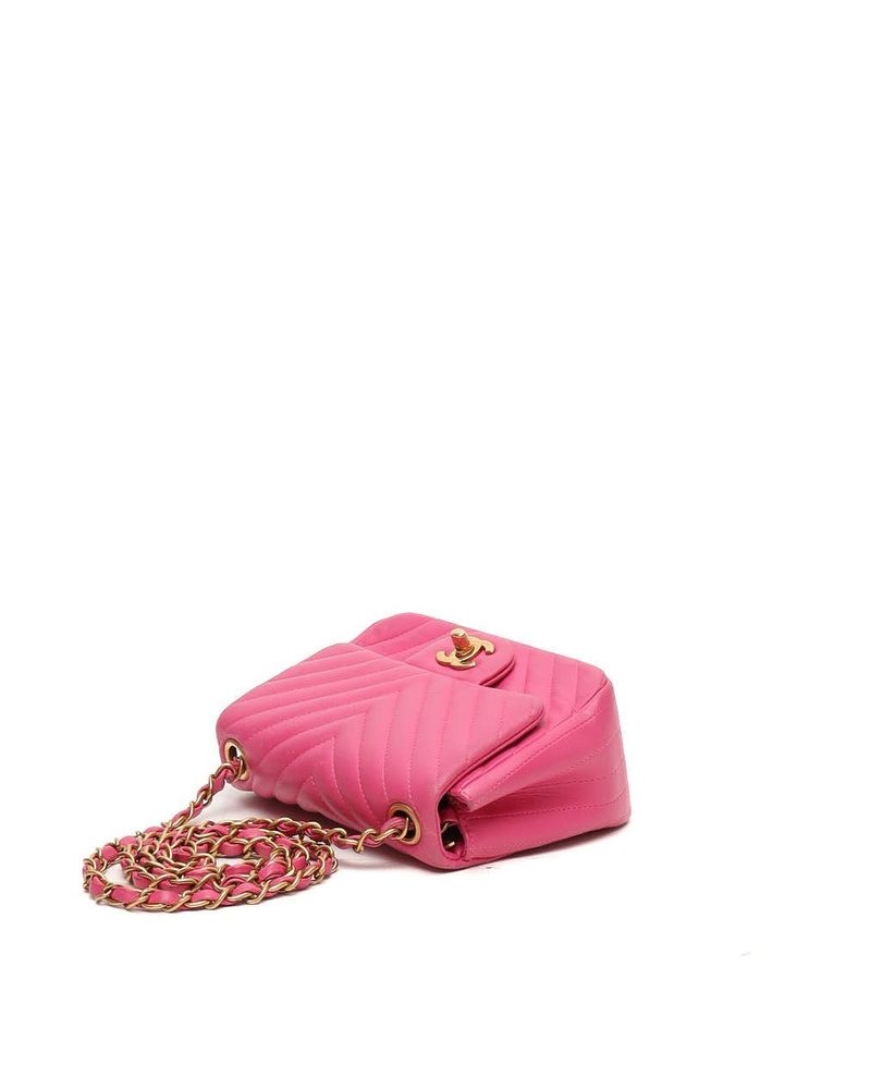 Chanel Chevron Mini Square Flap Bag
