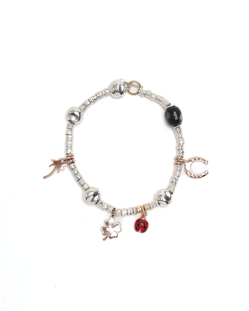 POMELLATO Silver Charm Bracelet