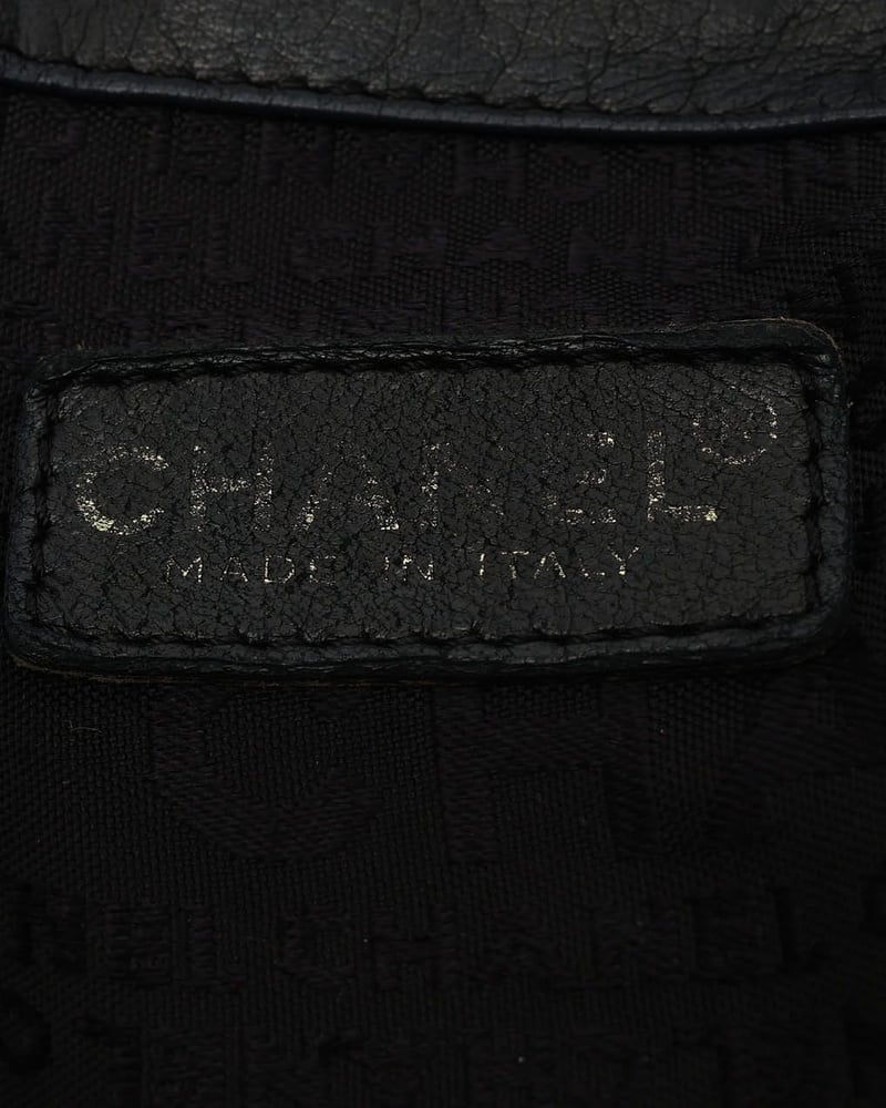 Chanel Large Accordion Suede Hobo Bag