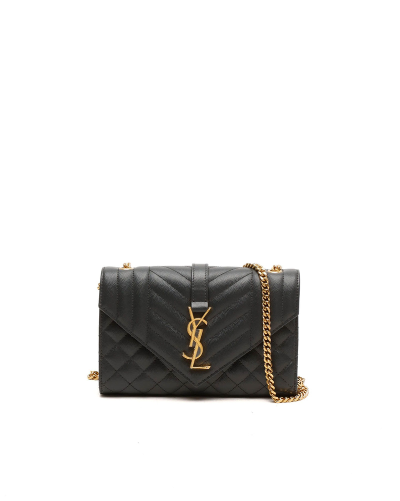 Saint Laurent Triquilt Envelope Chain Bag