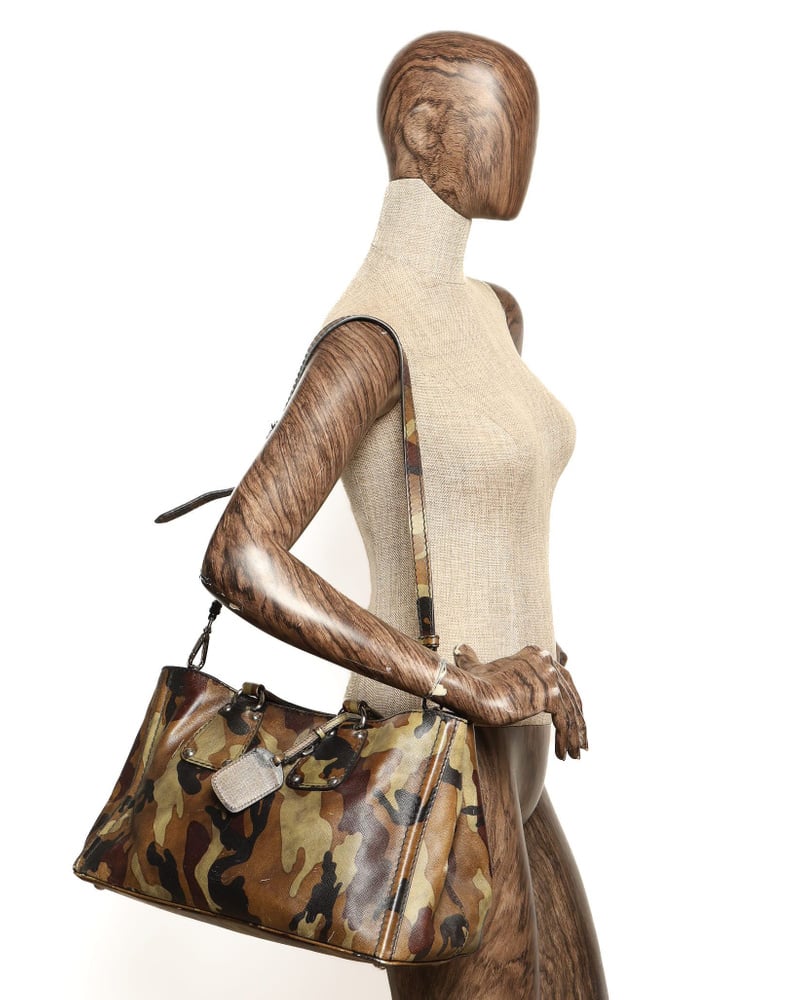 Prada Saffiano Mimetico Camouflage Tote Bag