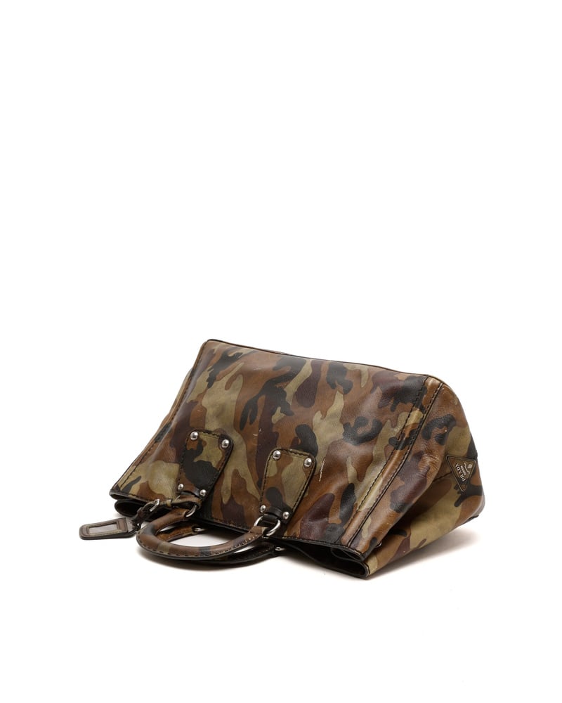 Prada Saffiano Mimetico Camouflage Tote Bag