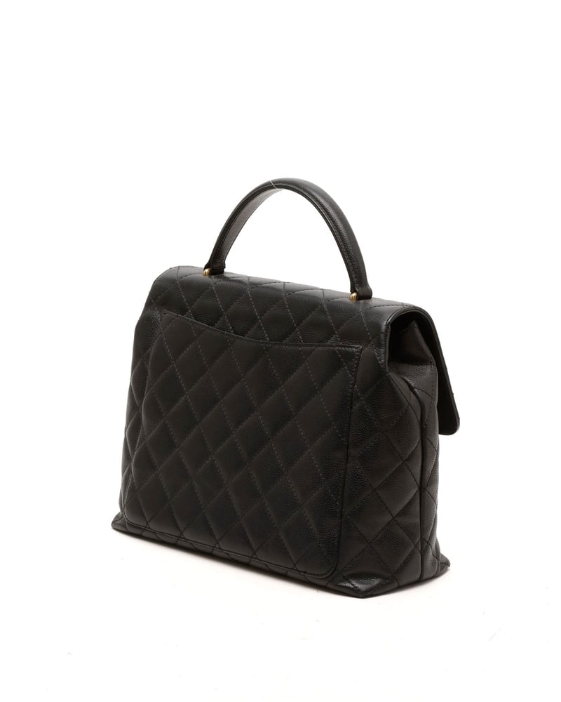 Chanel Caviar Kelly Top Handle Bag