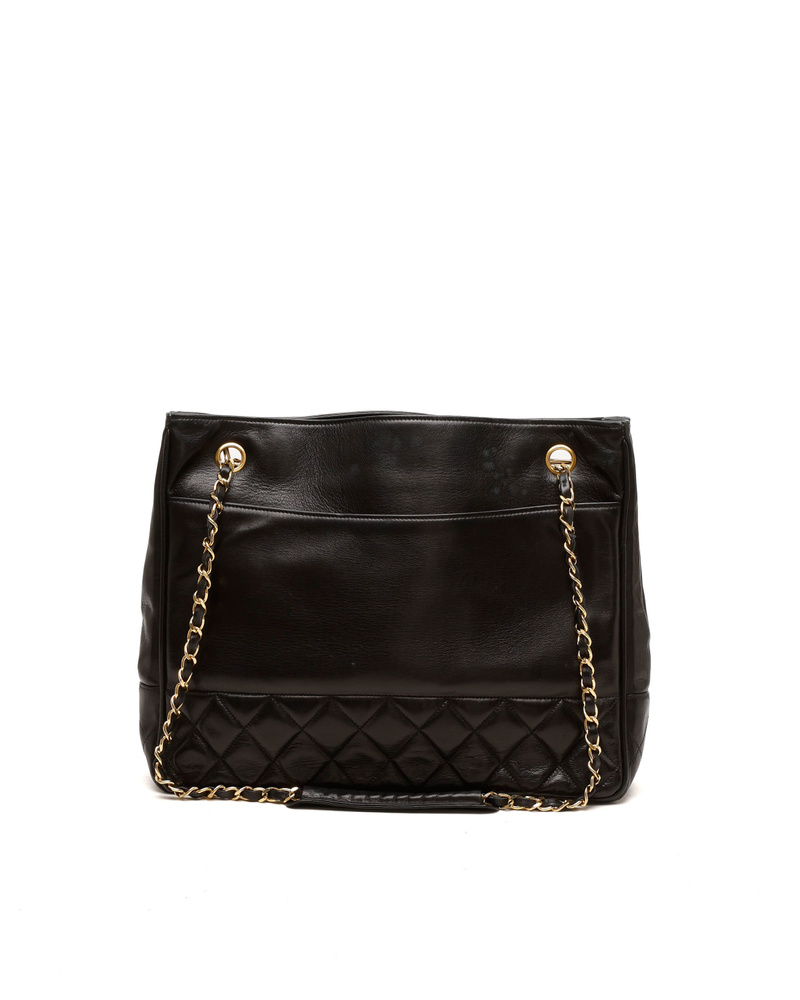 Chanel CC Quilted Tote Bag