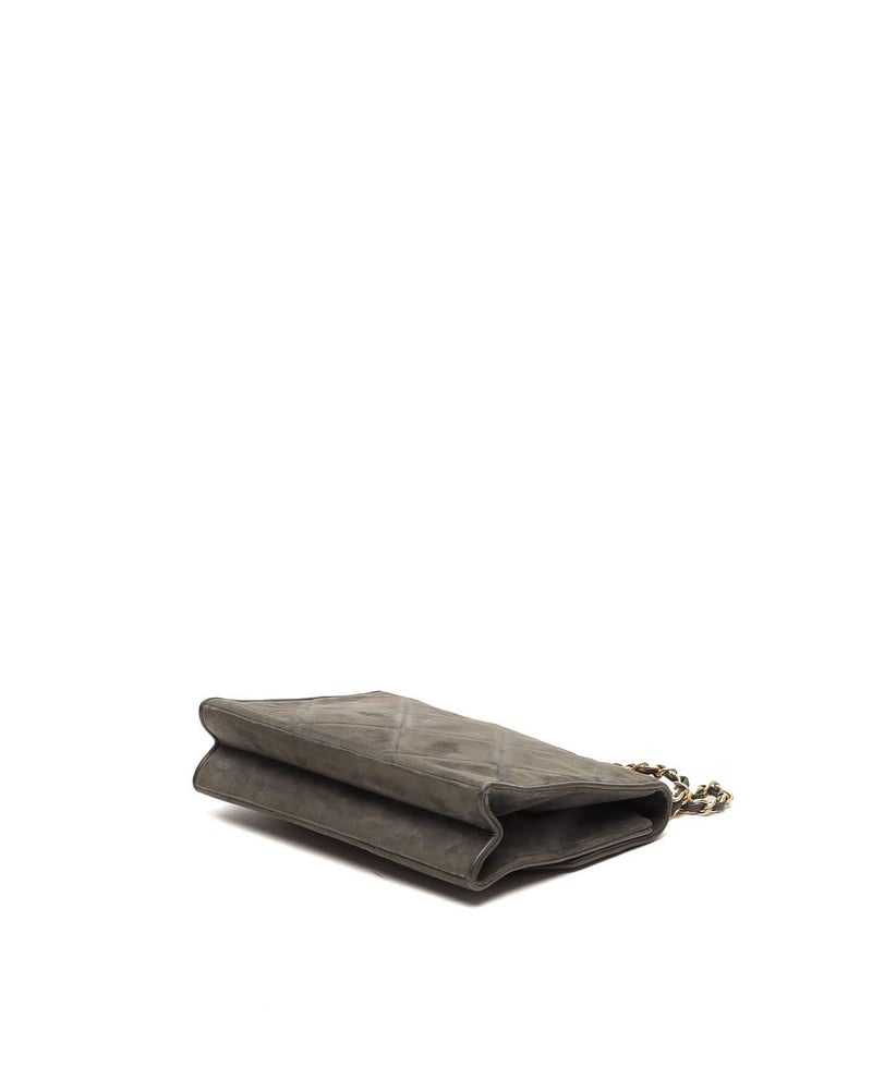 Chanel CC Suede Flap Bag