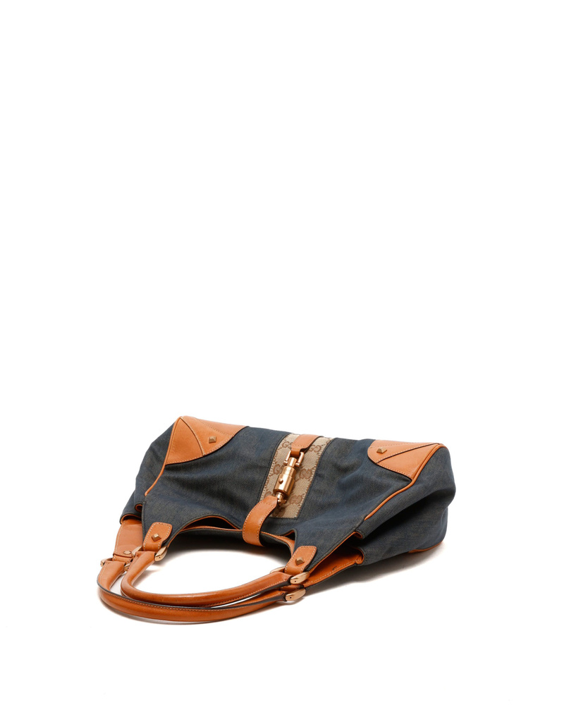 Gucci GG Denim Jackie Bardot Bag
