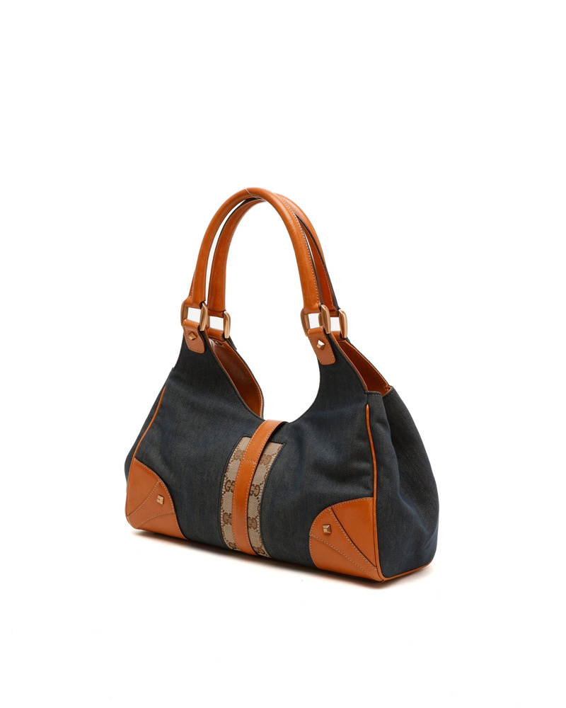 Gucci GG Denim Jackie Bardot Bag