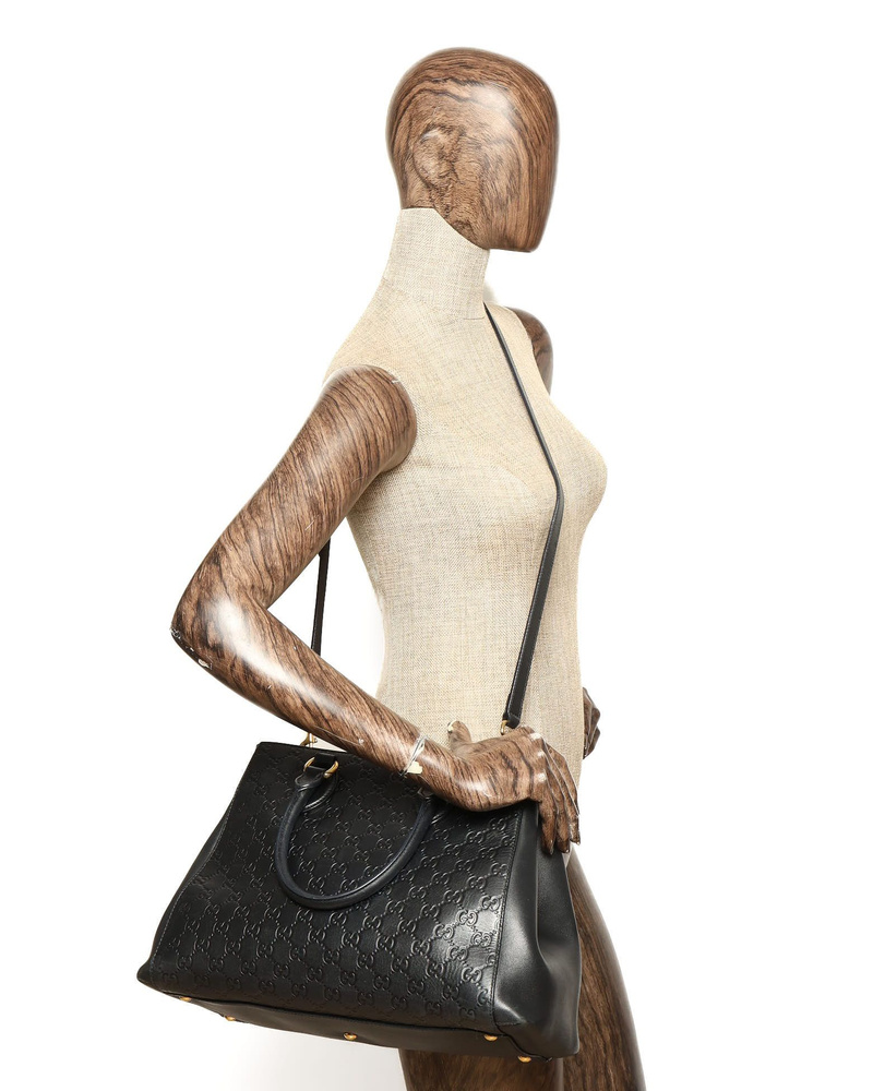 Gucci Guccissima Signature Top Handle Tote Bag