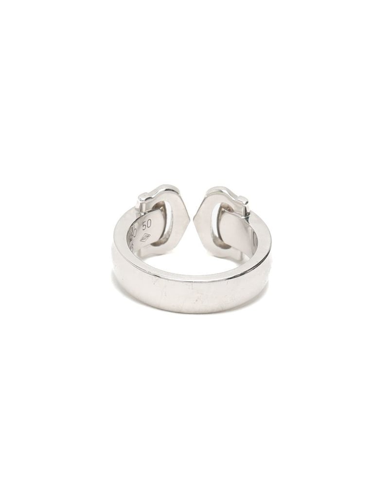 Cartier Double C 18Kt Diamond Ring, Size 50