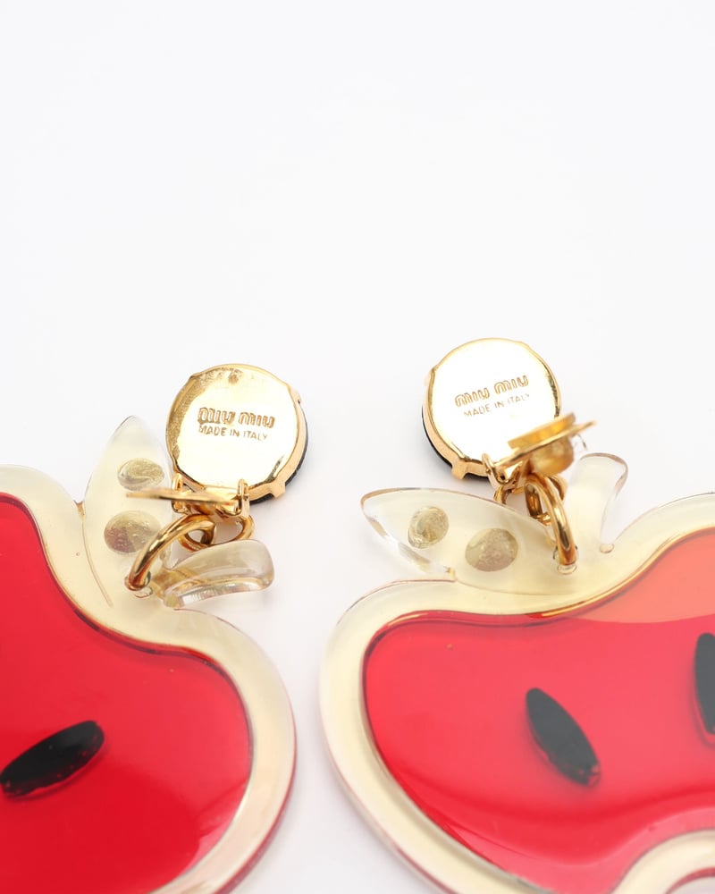MIU MIU Apple Clip-on Earrings