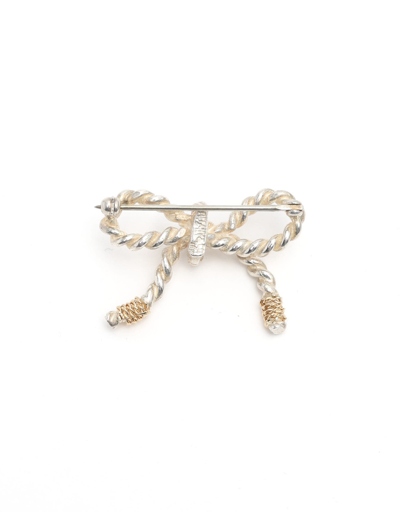 Tiffany & Co Ribbon Silver Brooch