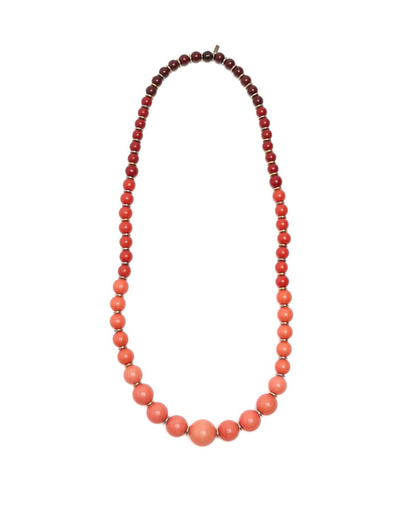 Saint Laurent YSL Beaded Long Necklace
