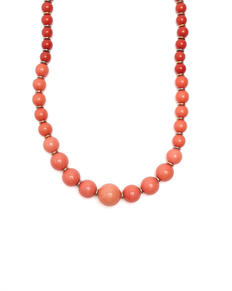 Saint Laurent YSL Beaded Long Necklace