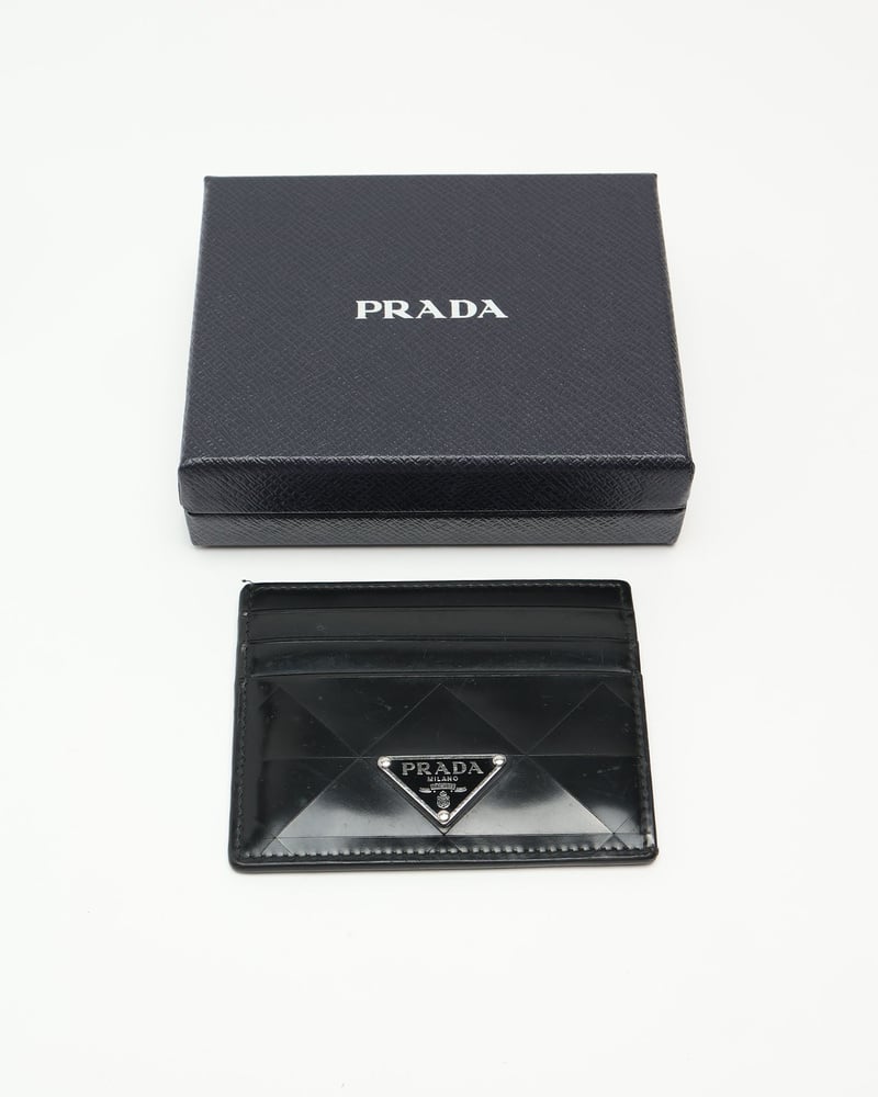 Prada Patent Leather Card Holder