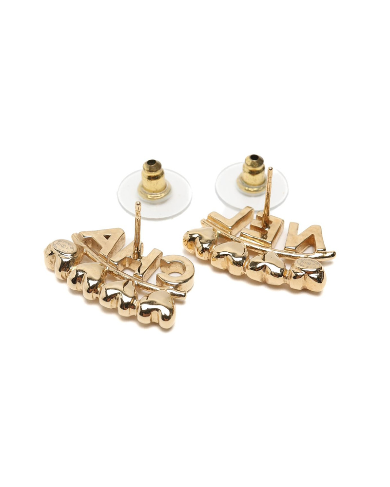 Chanel Coco Mark Rhinestone Earrings