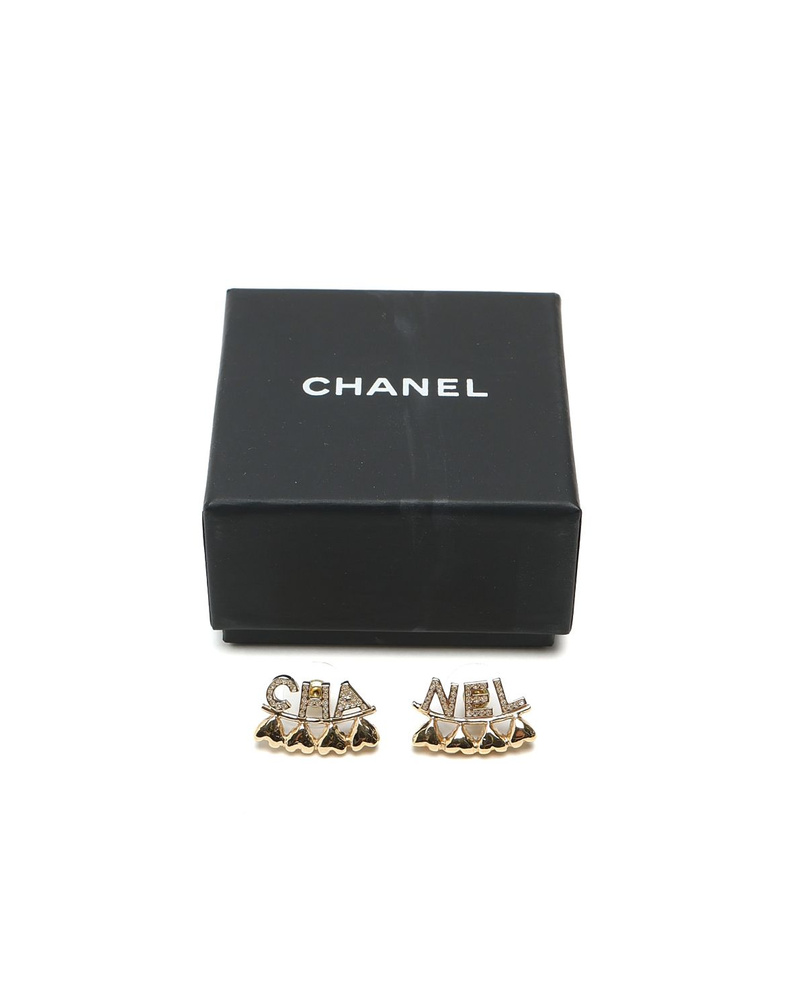 Chanel Coco Mark Rhinestone Earrings